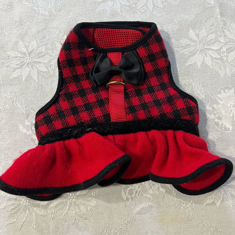 Red and Black Plaid Pet Outfit